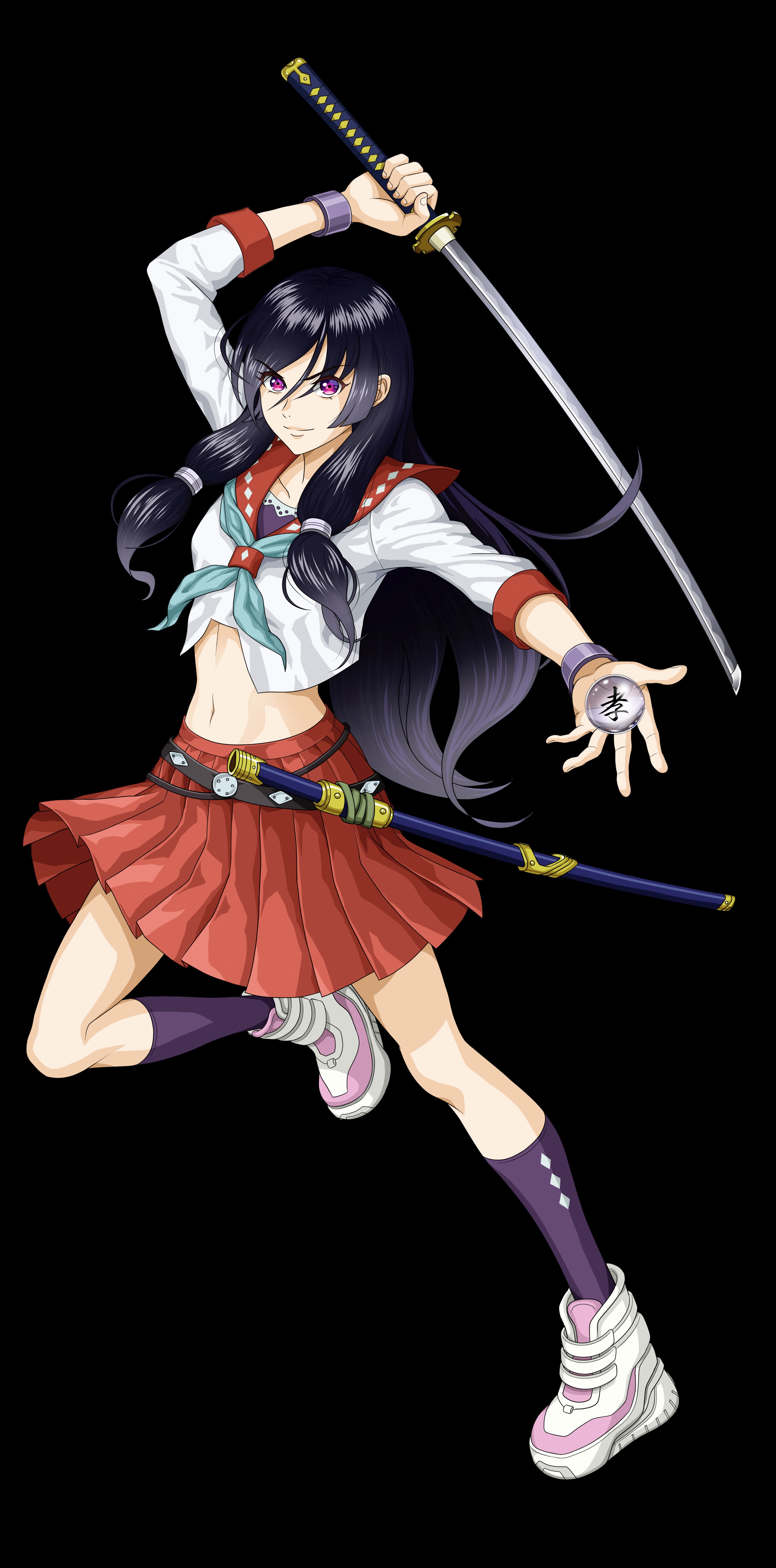 Abstract Web3 and anime community interaction visual